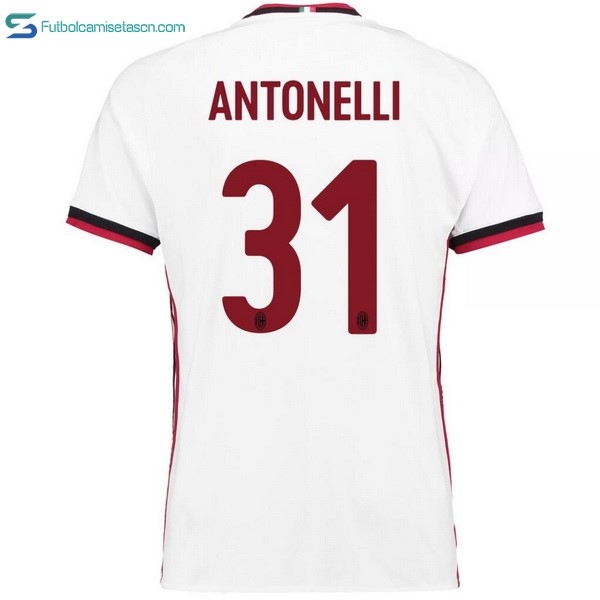 Camiseta Milan 2ª Antonelli 2017/18